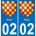 64 Pau autocollant sticker plaque immatriculation auto ville