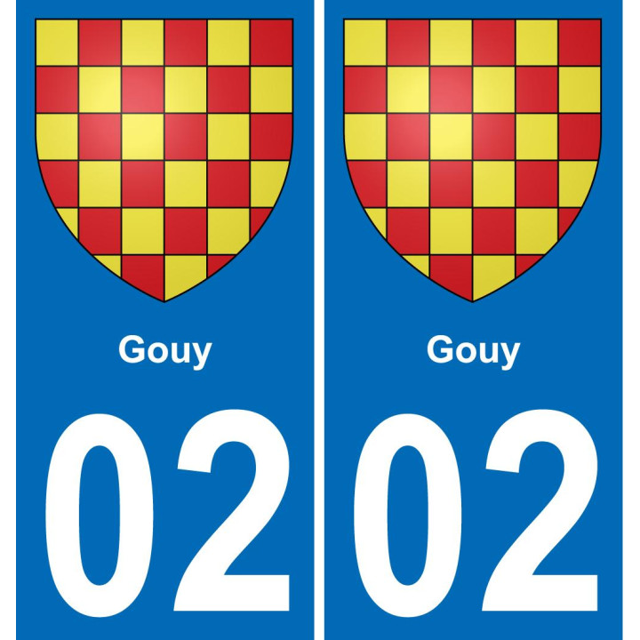 02 Gouy sticker plate registration city