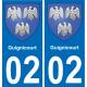 02 Guignicourt-aufkleber plakette ez stadt