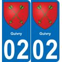 02 Guivry sticker plate registration city
