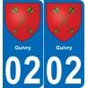 64 Pau autocollant sticker plaque immatriculation auto ville