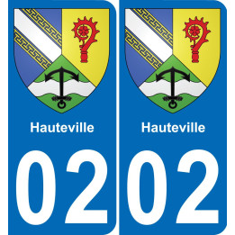 02 Hauteville-aufkleber plakette ez stadt