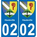 02 Hauteville-aufkleber plakette ez stadt