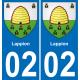 02 Lappion-aufkleber plakette ez stadt