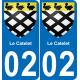 64 Pau autocollant sticker plaque immatriculation auto ville