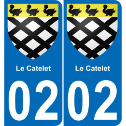 02 Le Catelet sticker plate registration city