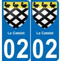02 Le Catelet-aufkleber plakette ez stadt