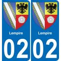 02 Lempire-aufkleber plakette ez stadt