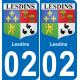 02 Lesdins-aufkleber plakette ez stadt