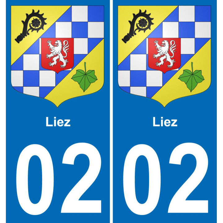 02 Liez sticker plate registration city