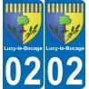02 Lucy-le-Bocage sticker plate registration city