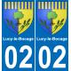 64 Pau autocollant sticker plaque immatriculation auto ville