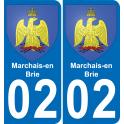 02 Marchais-en-Brie-aufkleber plakette ez stadt
