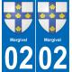 02 Margival sticker plate registration city