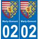 64 Pau autocollant sticker plaque immatriculation auto ville