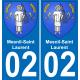 64 Pau autocollant sticker plaque immatriculation auto ville