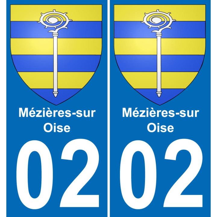 02 Mézières-sur-Oise-aufkleber plakette ez stadt