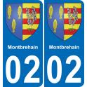 02 Montbrehain sticker plate registration city