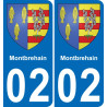 02 Montbrehain adesivo piastra di registrazione city
