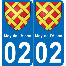 02 Moÿ-de-l'Aisne sticker plate registration city