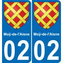 02 Moÿ-de-l'Aisne-aufkleber plakette ez stadt