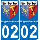 02 Nogent-l'Artaud sticker plate registration city