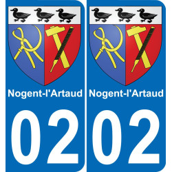 02 Nogent-l'Artaud-aufkleber plakette ez stadt