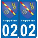 02 Pargny-Filain sticker plate registration city
