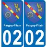 02 Pargny-Filain sticker plate registration city