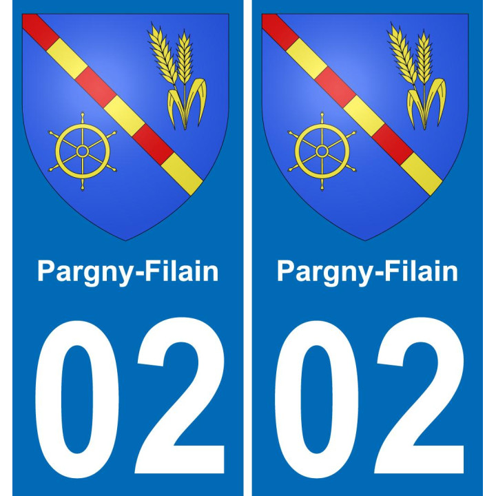 02 Pargny-Filain-aufkleber plakette ez stadt