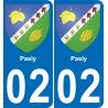 02 Pasly sticker plate registration city