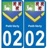02 Petit-Verly sticker plate registration city