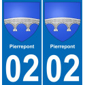 02 Pierrepont-aufkleber plakette ez stadt