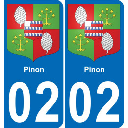 02 Pinon-aufkleber plakette ez stadt
