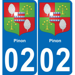 02 Pinon-aufkleber plakette ez stadt