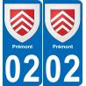 64 Pau autocollant sticker plaque immatriculation auto ville