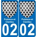 02 Puisieux-et-Clanlieu sticker plate registration city