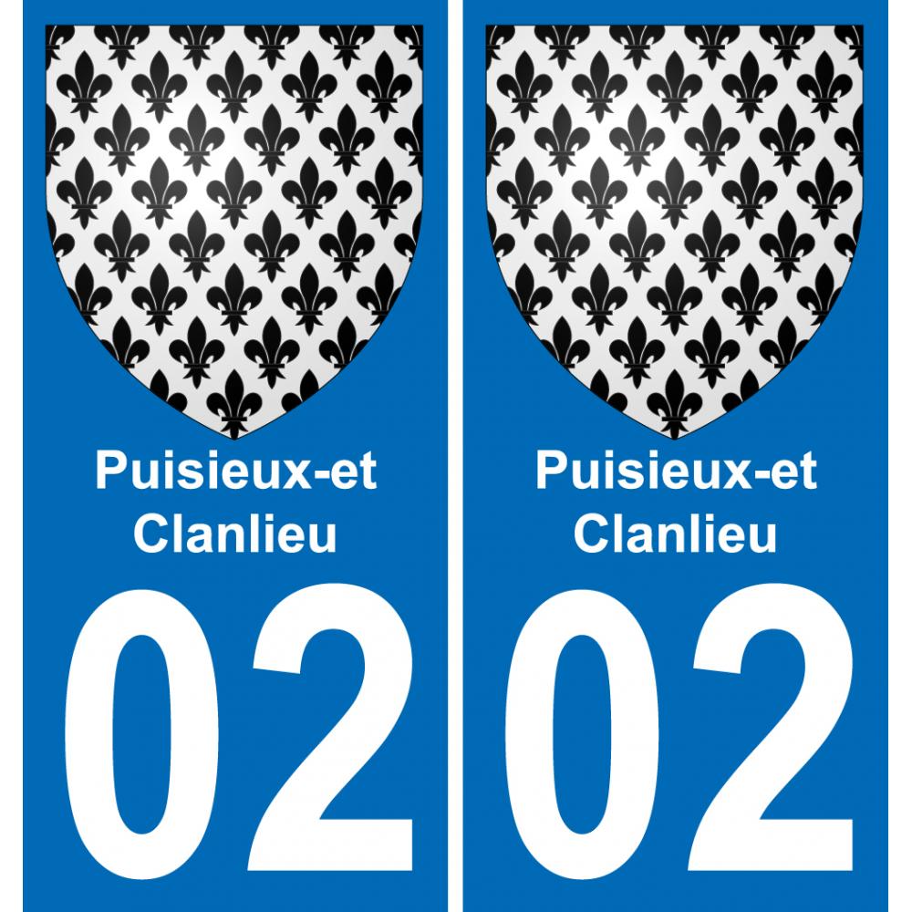 02 Puisieux-et-Clanlieu sticker plate registration city