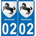 02 Renansart sticker plate registration city