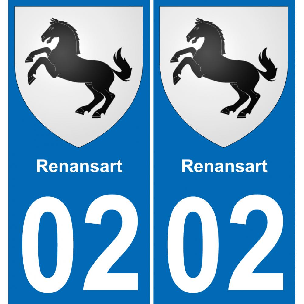 02 Renansart-aufkleber plakette ez stadt