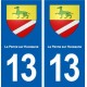 13 La Penne-sur-Huveaune blason ville autocollant plaque sticker