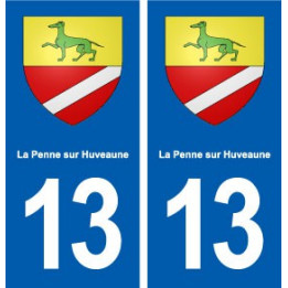 13 La Penne-sur-Huveaune blason ville autocollant plaque sticker