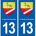 13 La Penne-sur-Huveaune blason ville autocollant plaque sticker