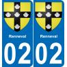 64 Pau autocollant sticker plaque immatriculation auto ville