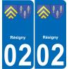 02 Résigny adesivo piastra di registrazione city