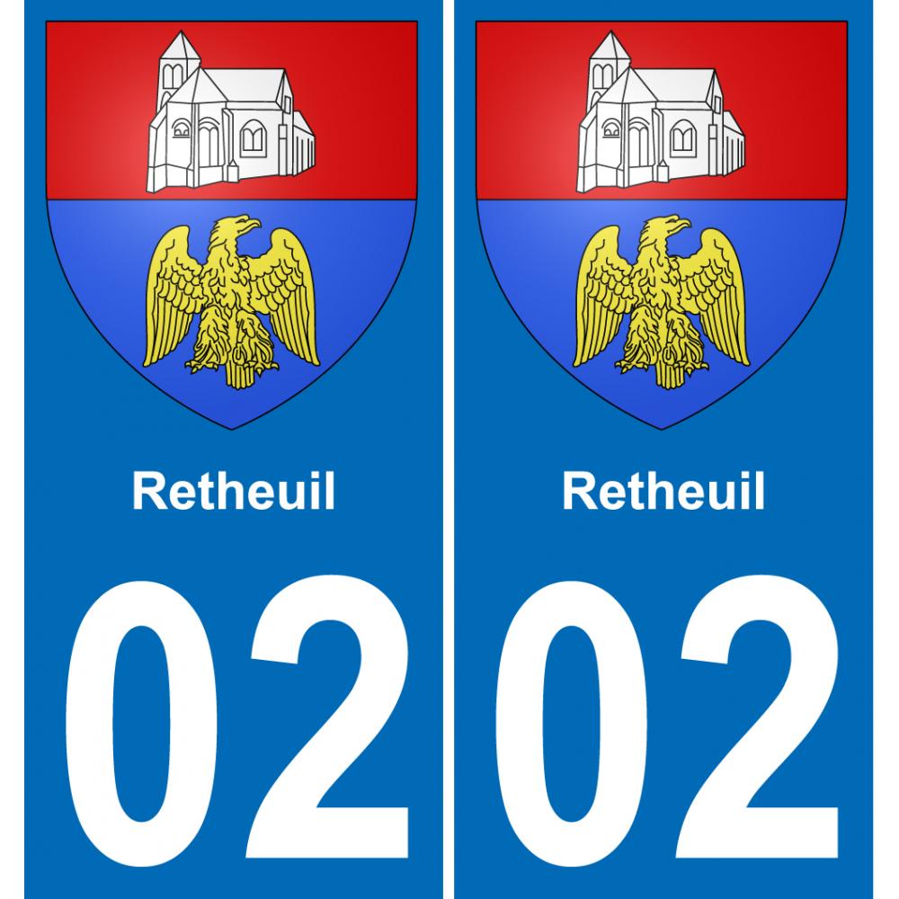 02 Retheuil-aufkleber plakette ez stadt