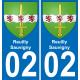 02 Reuilly-Sauvigny sticker plate registration city