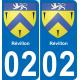 02 Révillon sticker plate registration city