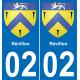 02 Révillon sticker plate registration city