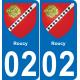 02 Roucy adesivo piastra di registrazione city